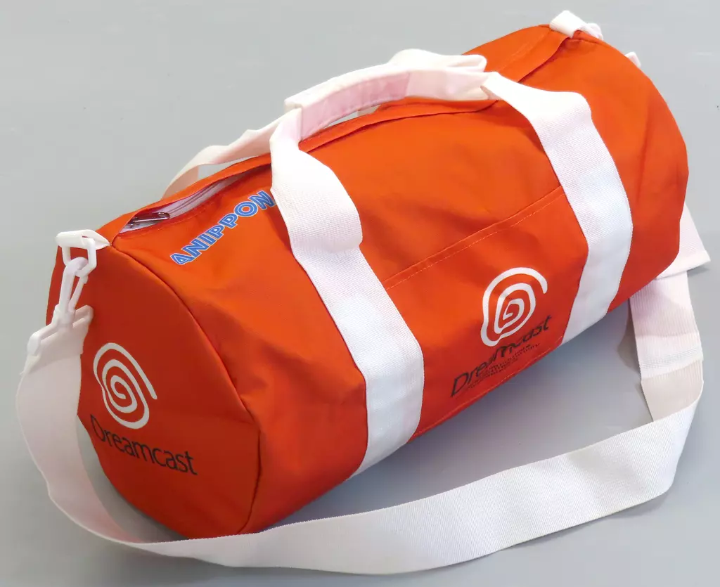 バッグ　ロゴ(オレンジ) ドラム型バッグ(ZIP BAG) 「ドリームキャスト」