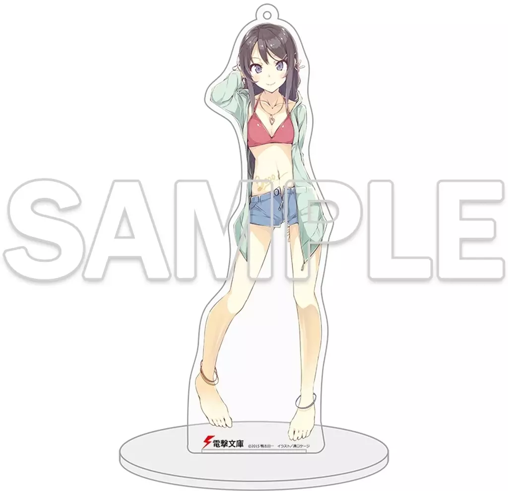 桜島麻衣 電撃文庫水着アクリルマスコット 【シリーズ10周年記念復刻版】 「青春ブタ野郎シリーズ」