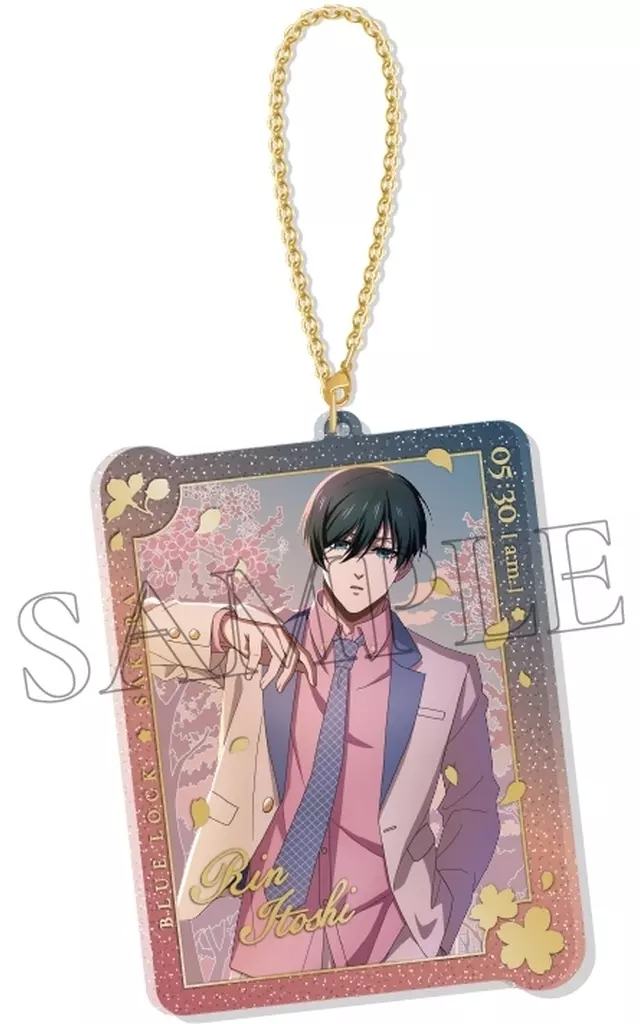 5.糸師凛 SAKURA  Sparkle*チェーンアクリル 「ブルーロック」