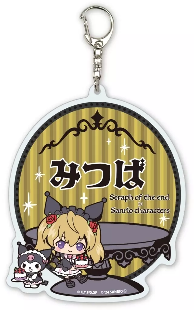 06.三宮三葉×クロミ(ミニキャライラスト) デカアクリル 「終わりのセラフ×サンリオキャラクターズ」