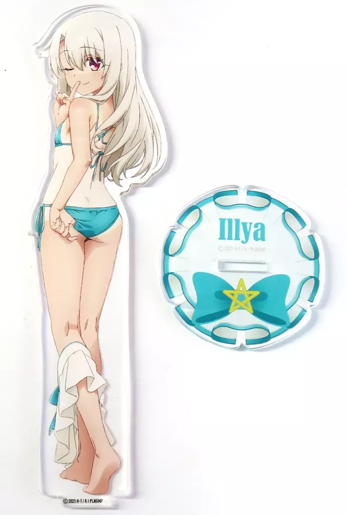 プリズマ☆イリヤ B6 アクリルスタンド 日焼け水着　イリヤ メロンブックス限定 駿河屋 -<中古>イリヤスフィール・フォン・アインツベルン(日焼け水着