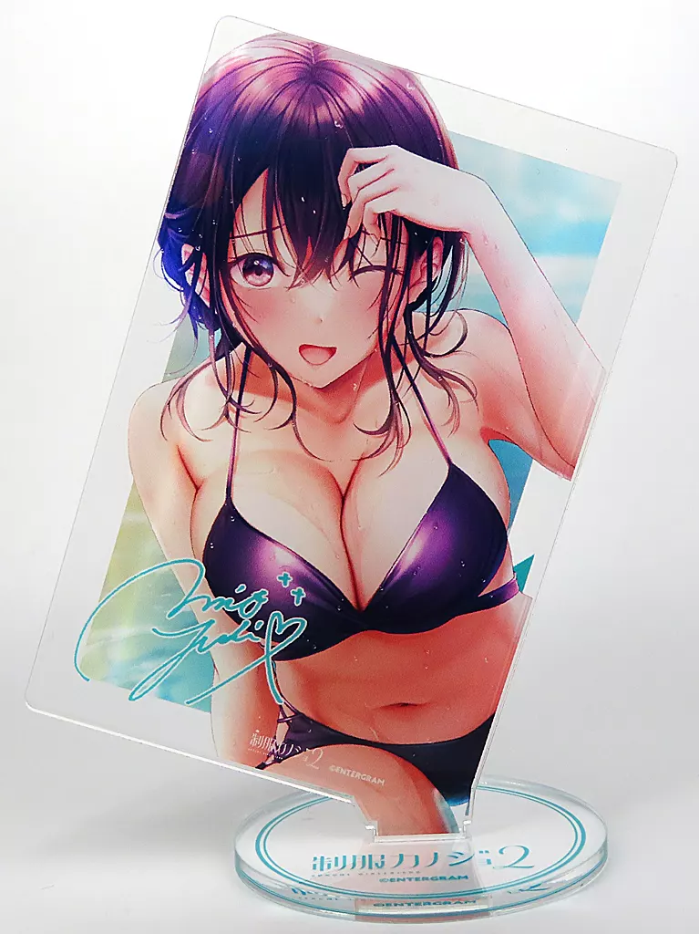 八尋実桜 ななめアクスタ #水着取れちゃいそう!? 「PC/PS4/Switchソフト 制服カノジョ2 ガチ恋BOX」 同梱特典_image