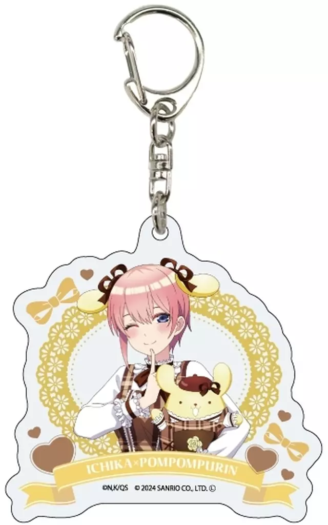 01.中野一花×ポムポムプリン(コラボイラスト) アクリル 「五等分の花嫁∽×サンリオキャラクターズ」