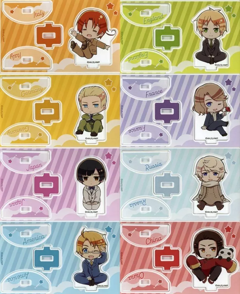 アクリルスタンド・アクリルパネル　全8種セット 「ヘタリア World★Stars ゆらゆらアクリルスタンド」