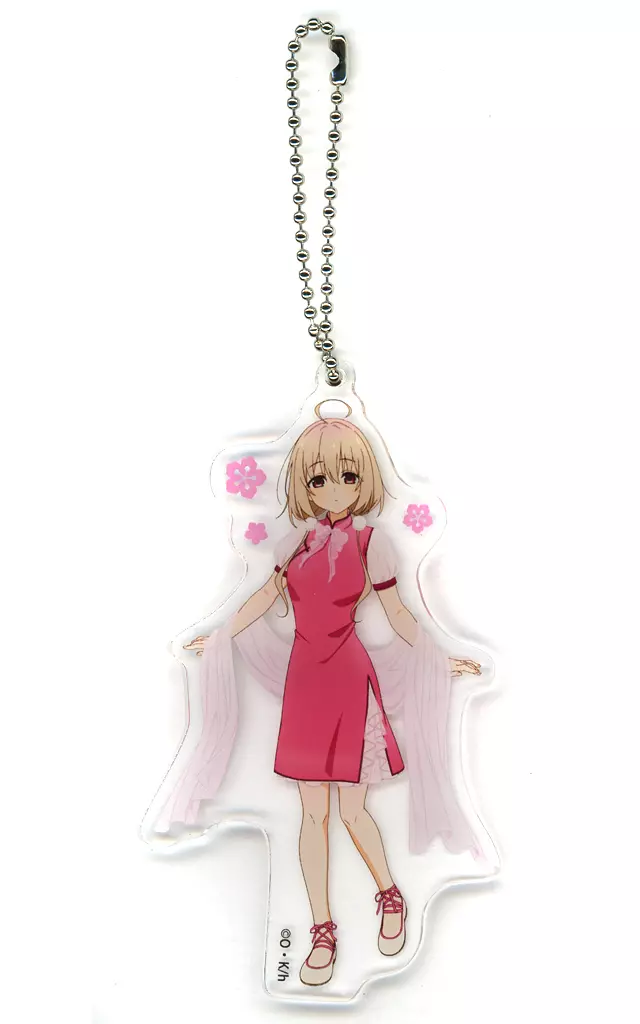 狸小路絹 アクリルキーチェーン 「しかのこのこのここしたんたん」