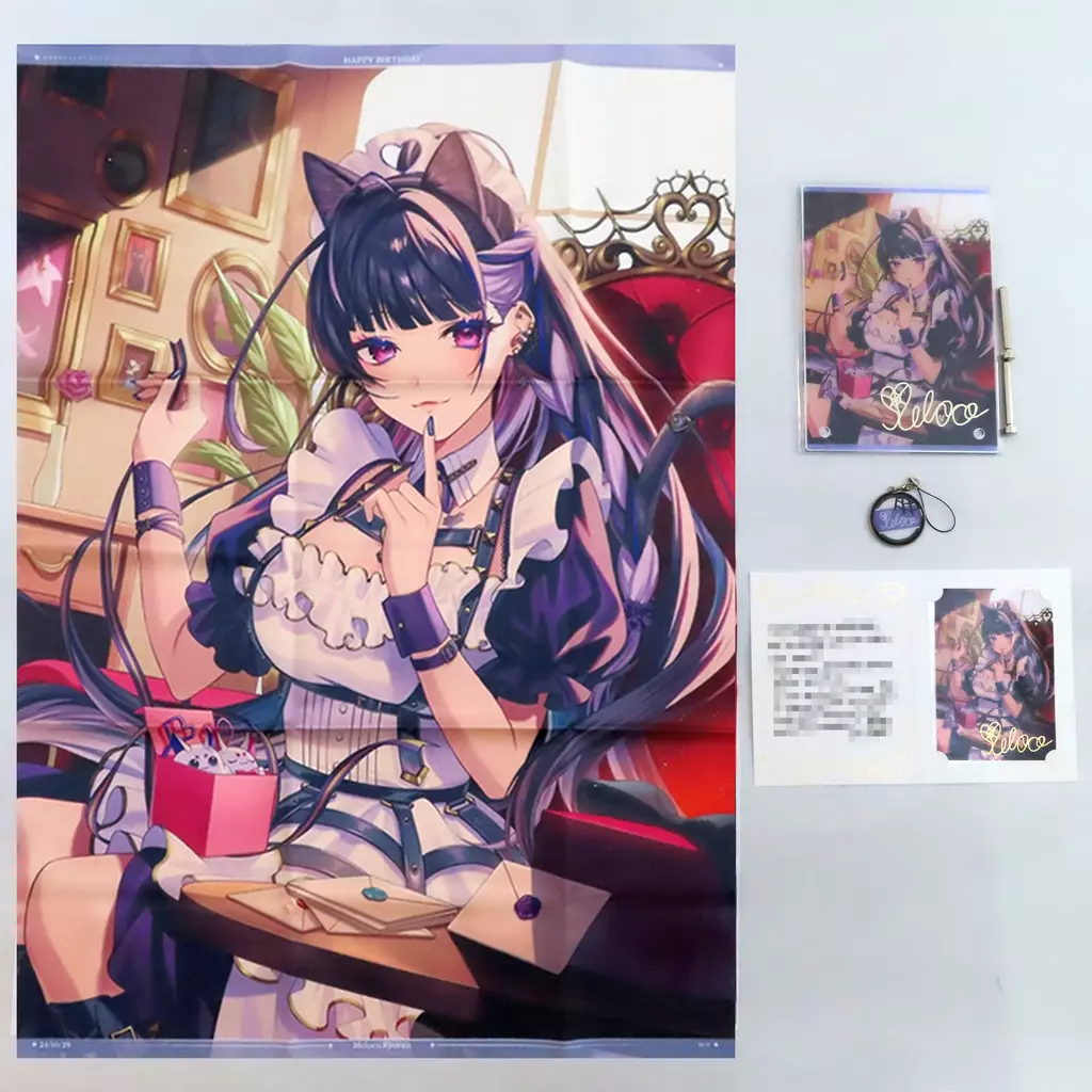 グッズセット　狂蘭 メロコ 全力お祝いセット 「バーチャルYouTuber にじさんじ NIJISANJI EN 狂蘭 メロコ 誕生日2024」