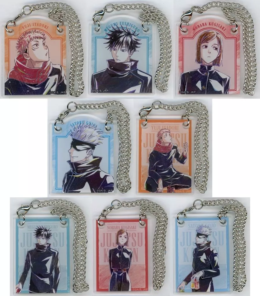 全8種セット 「TVアニメ 呪術廻戦 Ani-Art POP UP SHOP in マルイ トレーディング Ani-Art 第8弾 アクリルドアプレート風チャーム」