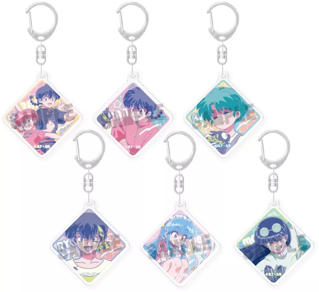 全6種セット 「らんま1/2 トレーディングアクリル RETRO POP STYLE」