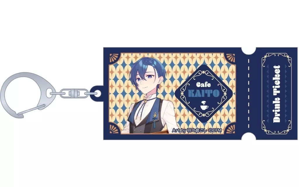 F.KAITO チケット風アクリル 和風喫茶 「VOCALOID 初音ミクシリーズ」