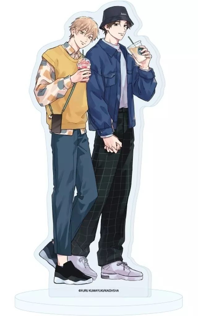 02.三澄新＆菅本咲B(描き下ろしイラスト) アクリルスタンド 「明日もきみに会いに行く」_image
