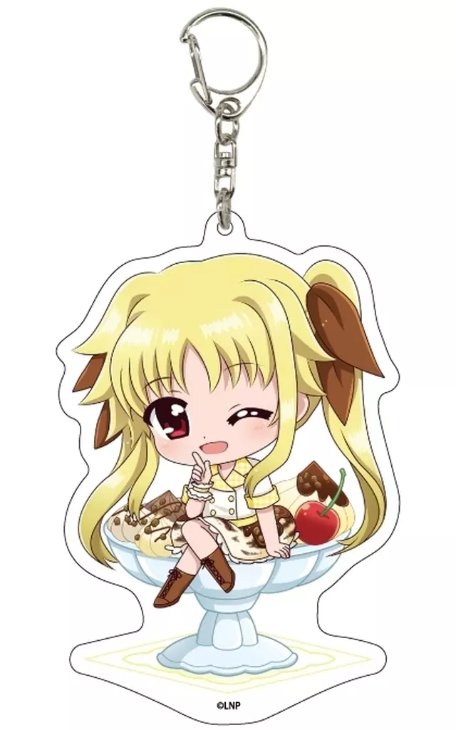 02.フェイト・テスタロッサ(アイスクリームver.) ミニキャライラスト デカアクリル 「魔法少女リリカルなのはシリーズ」