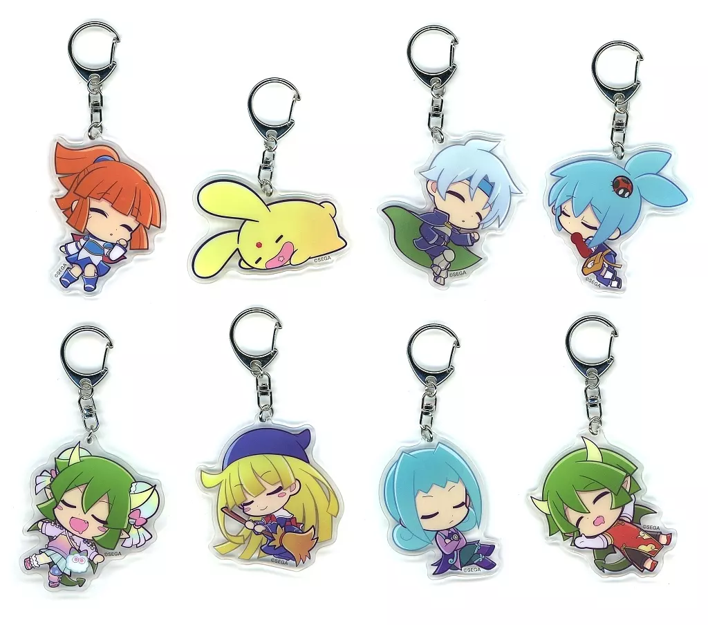 全8種セット アクリル 「DMMくじ ぷよぷよ～お昼寝タイム～」 E賞