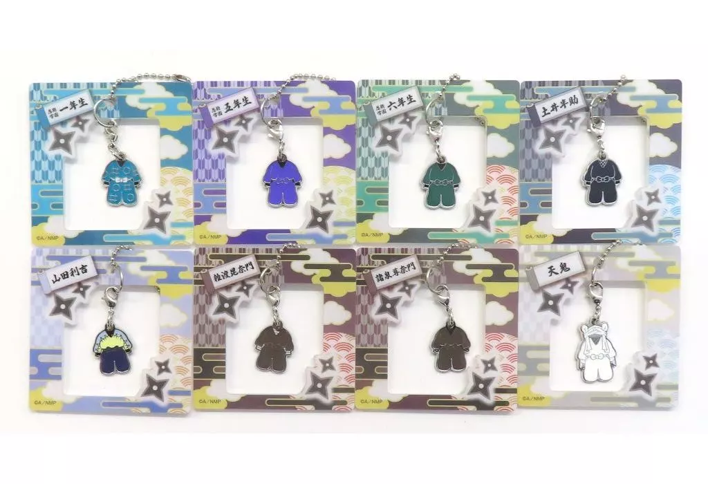 全8種セット 「劇場版 忍たま乱太郎 ドクタケ忍者隊最強の軍師 トレーディング衣装メタルチャーム」 劇場グッズ