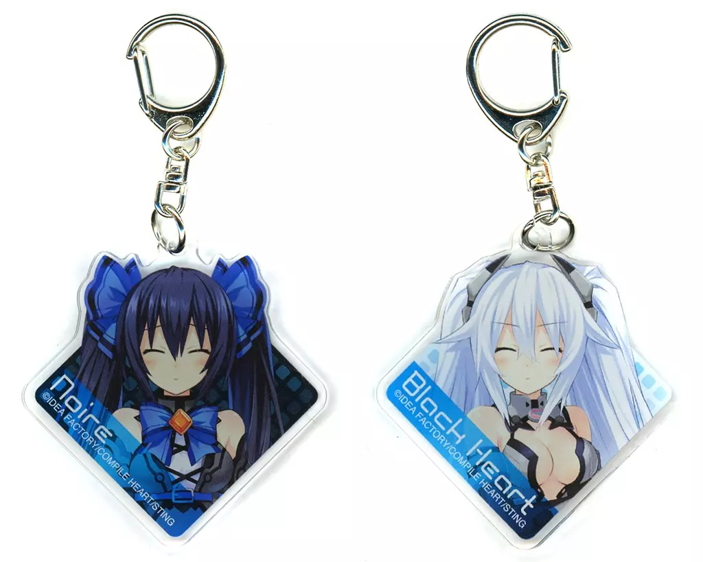ノワール＆ブラックハート アクリル 2種セット 「Switchソフト 超女神信仰 ノワール 激神ブラックハート 電撃スペシャルパック」 同梱特典