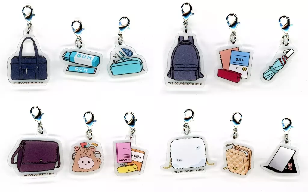全4種セット アクリルミニチャーム3個セット 「くじ引き堂 アイドルマスター シャイニーカラーズ Newtype オンラインくじ ノクチル」 B賞