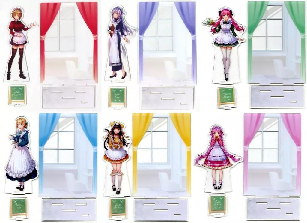 GiGO限定 ヘブバン ビッグジオラマアクリルフィギュア コンプセットおまけ付き ヘブンバーンズレッド ビッグジオラマアクリルフィギュア ~Classy ver