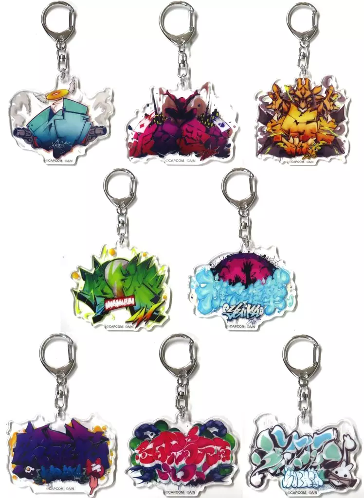 全8種セット アクリル 「カプくじ ストリートファイター6×にじさんじ コラボくじ 第2弾」 D賞