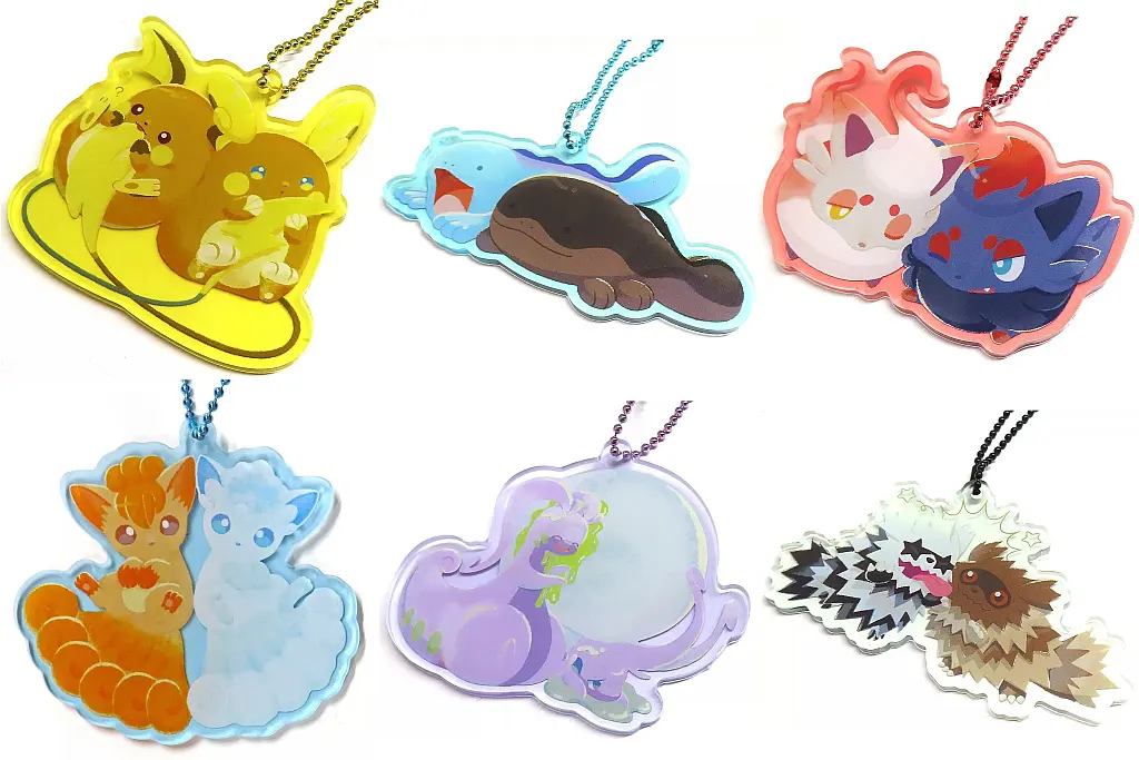全6種セット 「ポケットモンスター アクリルチャームコレクション にたものどうし」