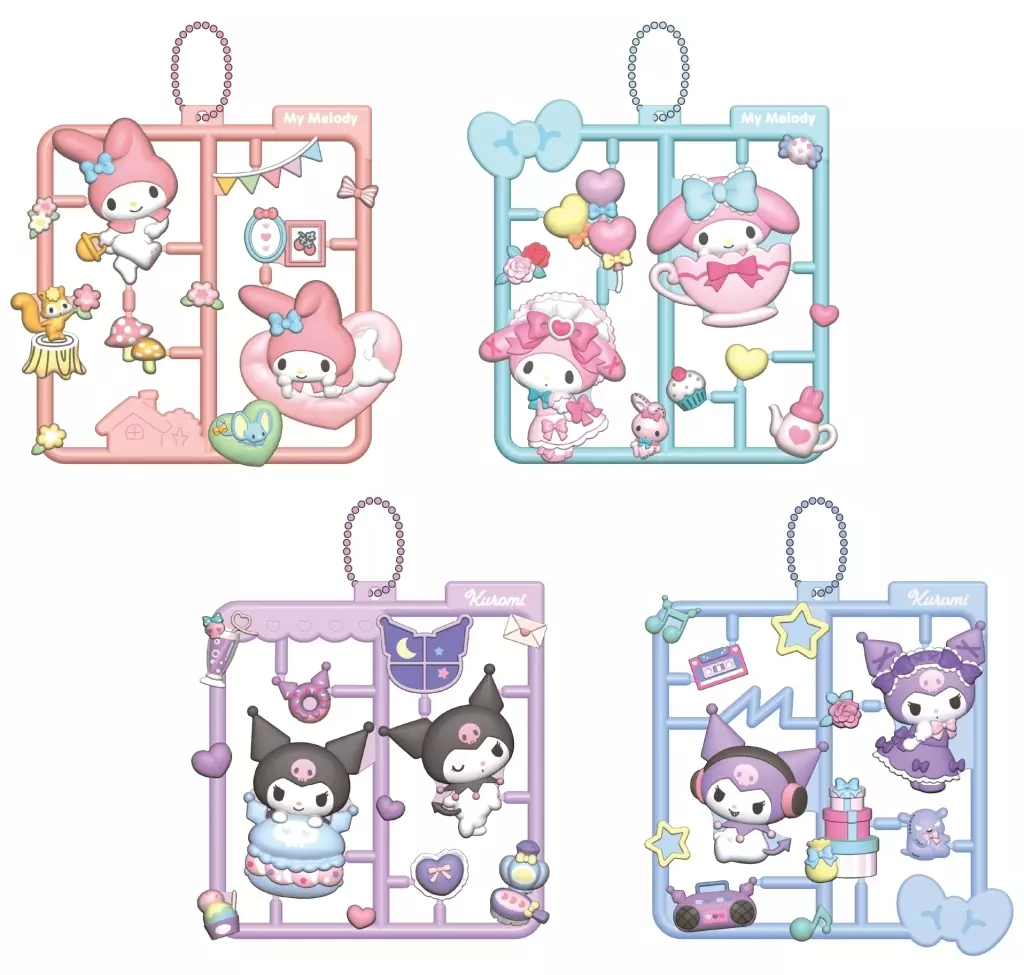 全4種セット 「サンリオキャラクターズ ぷらっとこれくしょん マイメロディ・クロミMIX」