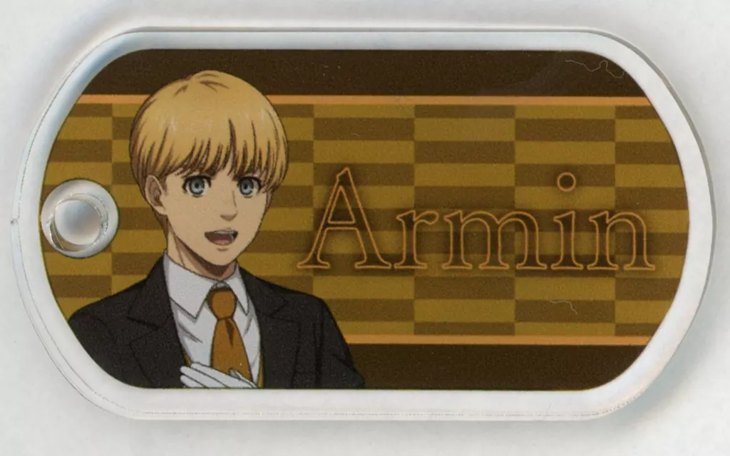 アルミン・アルレルト(横/顔) ドッグタグ風アクリル 「進撃の巨人 執事衣装 描き下ろしアクリルくじ」 C-6
