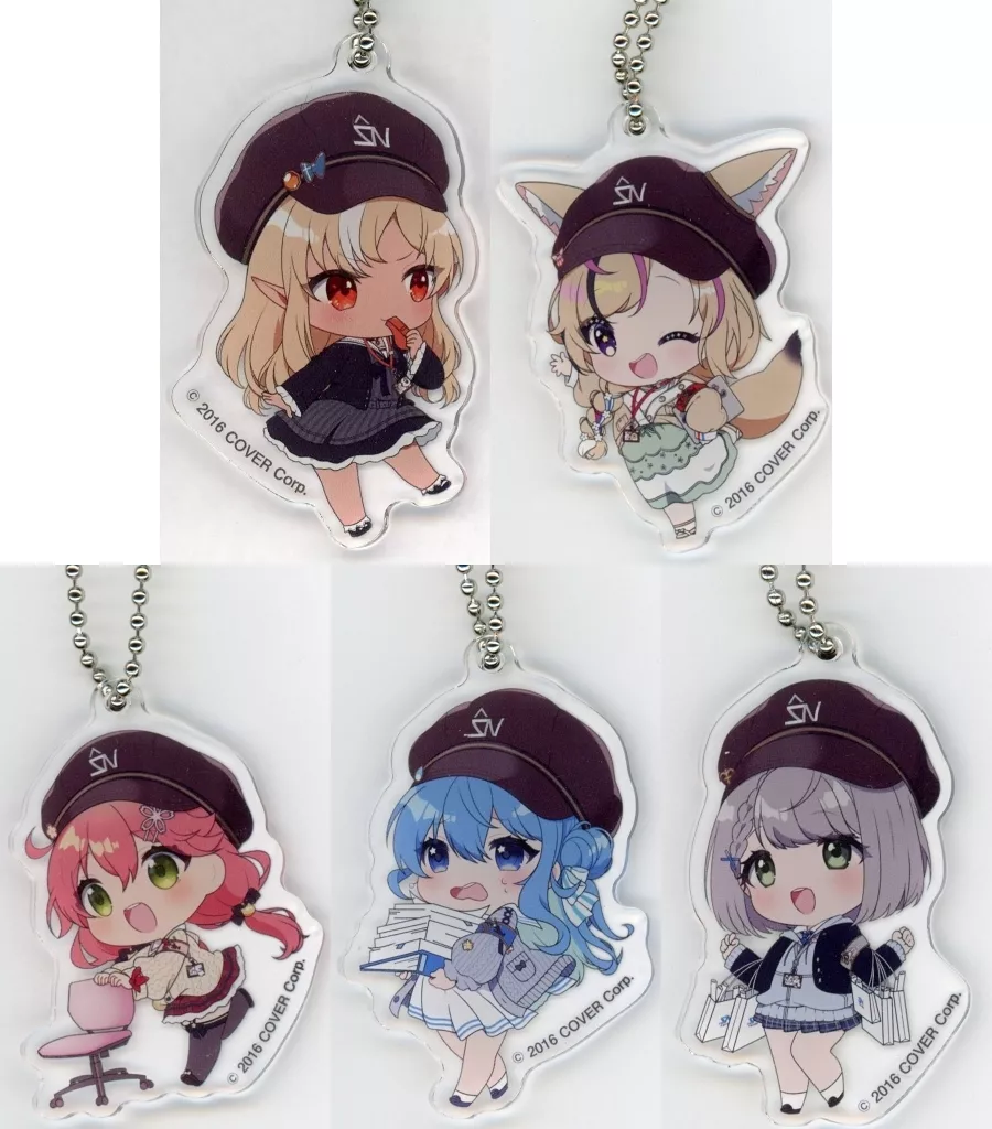 全5種セット 「バーチャルYoutuber ホロライブ 不知火建設×羽田エアポートガーデン アクリルA(普段着)」
