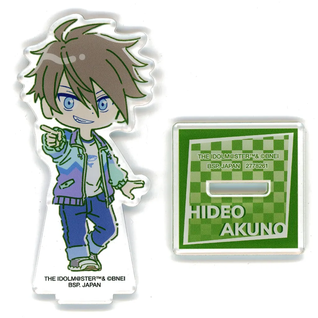 握野英雄 のすたるぽっぷ スタンド付きアクリルプレートvol.3 「アイドルマスター SideM」 ナムコ限定