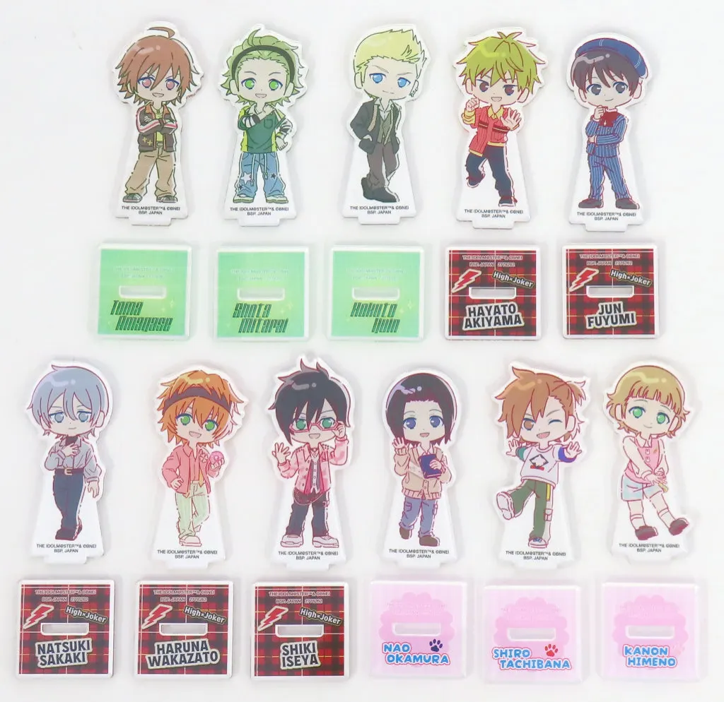 全11種セット のすたるぽっぷ スタンド付きアクリルプレートvol.4 「アイドルマスター SideM」 ナムコ限定