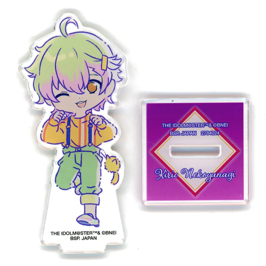 猫柳キリオ のすたるぽっぷ スタンド付きアクリルプレートvol.5 「アイドルマスター SideM」 ナムコ限定