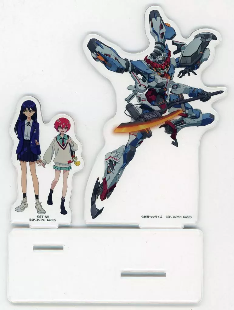 マチュ&ニャアン&GQuuuuuuX ビジュアルスタンド 「一番くじONLINE 機動戦士Gundam GQuuuuuuX(ジークアクス)」 B賞