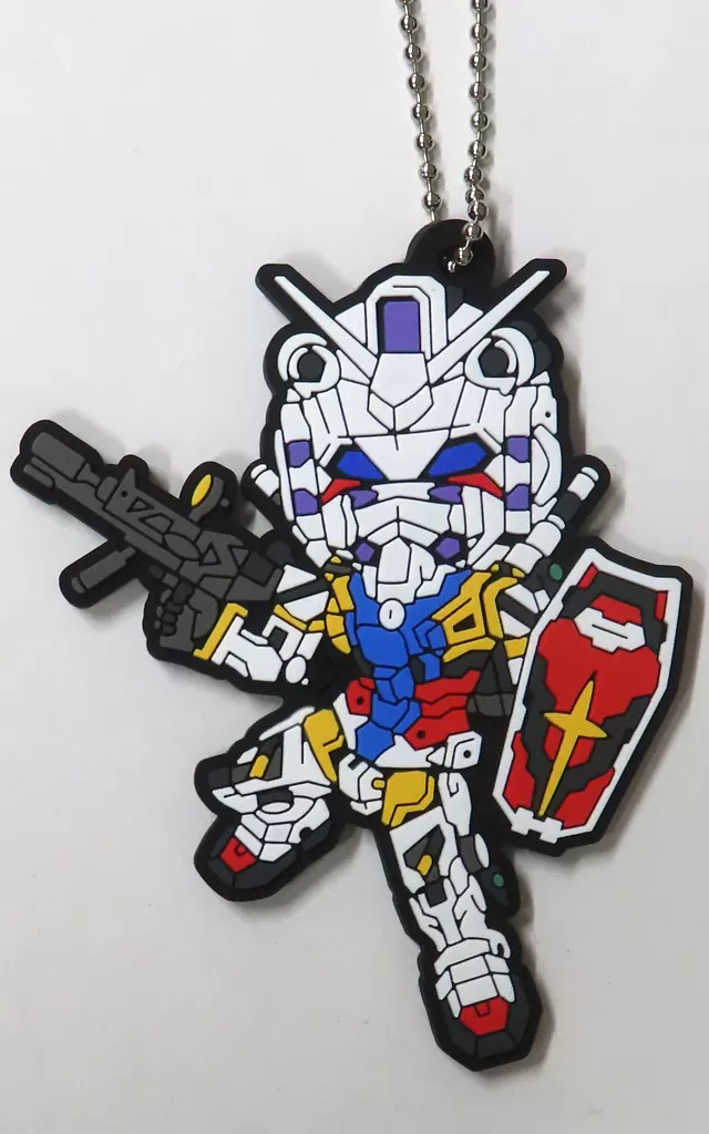 白いガンダム きゅんキャラ いらすとれ～しょんず ラバーチャーム 「一番くじONLINE 機動戦士Gundam GQuuuuuuX(ジークアクス)」 E賞