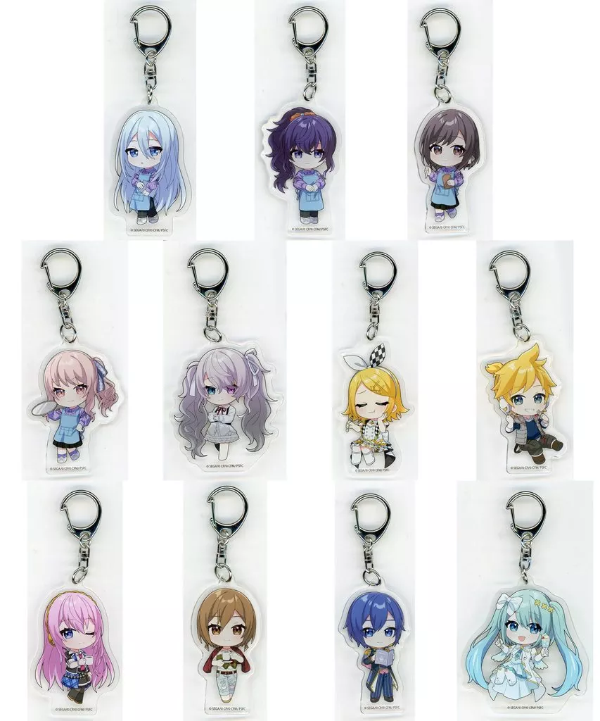 全11種セット 「劇場版プロジェクトセカイ 壊れたセカイと歌えないミク×TOWER RECORDS CAFE ミニキャラアクリル 25時、ナイトコードで。/バーチャル・シンガー」