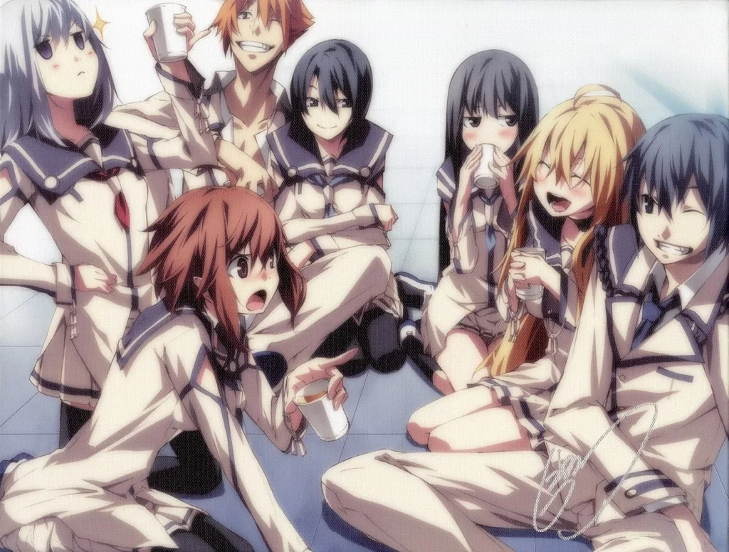 Dies irae コラボカフェ F6キャンバスアート Gユウスケ直筆サイン入り Dies irae 〜Acta est Fabula〜』15周年記念コラボカフェ／F6