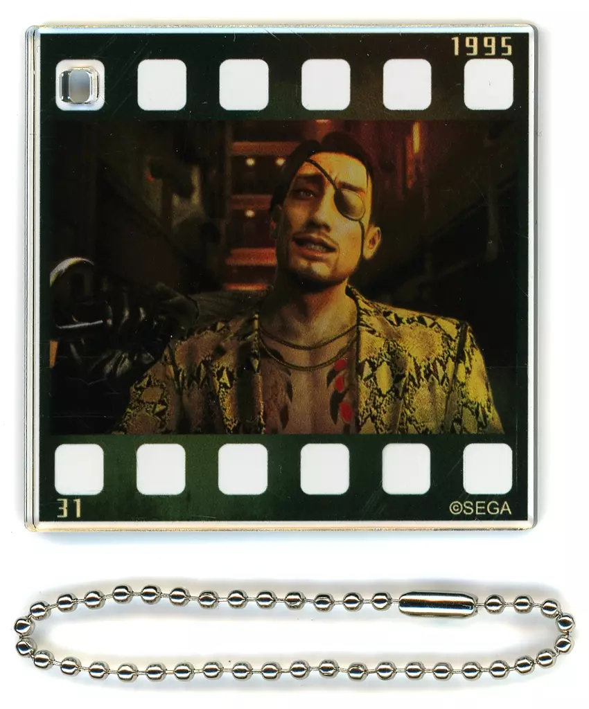 真島吾朗(1995) フィルム風アクリルチャーム 「セガ ラッキーくじ 『龍が如く』 真島吾朗 HISTORY」 D賞