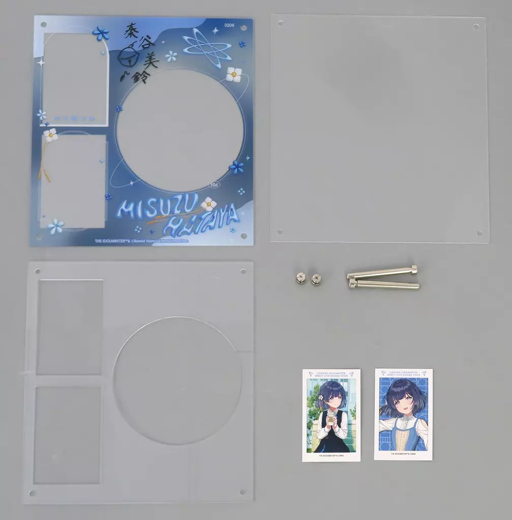 秦谷美鈴 開催記念 公式CDディスプレイスタンド(カード2枚付き) 「学園アイドルマスター DEBUT LIVE 初 TOUR -初陣公演-」