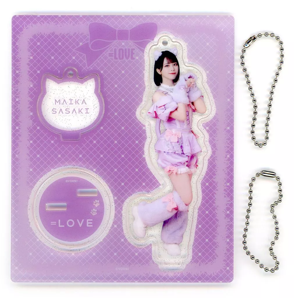 佐々木舞香 ラメアクリルスタンド(7周年コンサート衣装/猫耳) 「=LOVEアリーナツアー2025『Timeless Tales』」