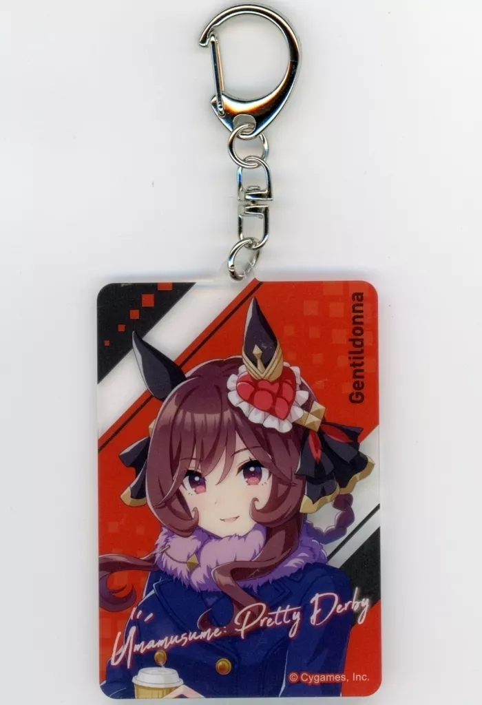 ウマ娘 プリティーダービー セブンイレブン限定 キーホルダー ジェンティルドンナ 駿河屋 -<中古>ジェンティルドンナ オリジナル描き下ろし アクリル