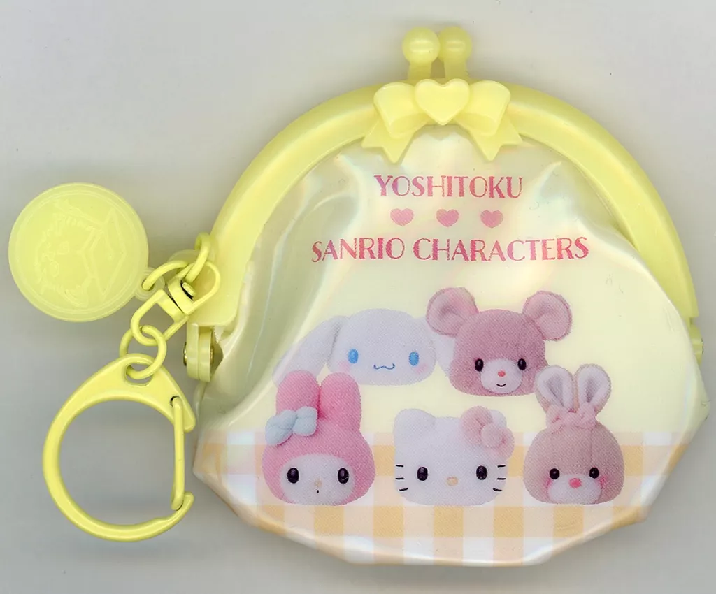 集合(イエロー) 「吉徳レトロぬいぐるみこれくしょん×サンリオキャラクターズ シークレットがまぐち」