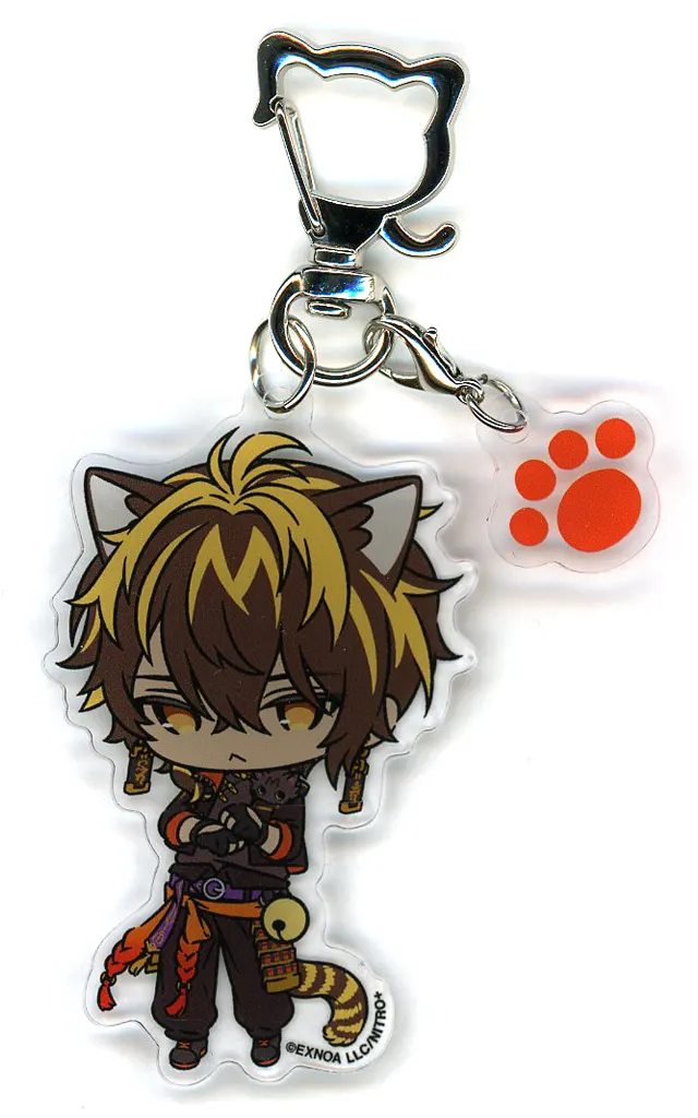 110.火車切 キーホルダー 「刀剣乱舞-ONLINE- 刀猫男士×Gratte animatecafe」