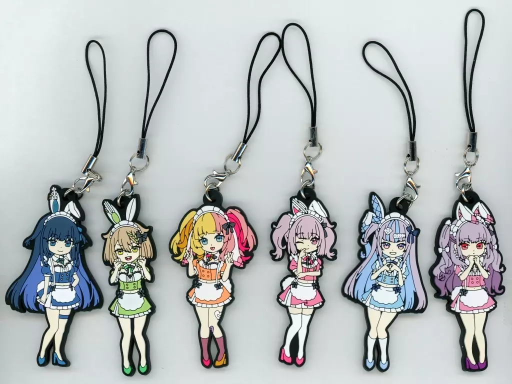 集合 SDラバー6種セット 「バーチャルYouTuber こねくとぴあ 一周年記念グッズ」