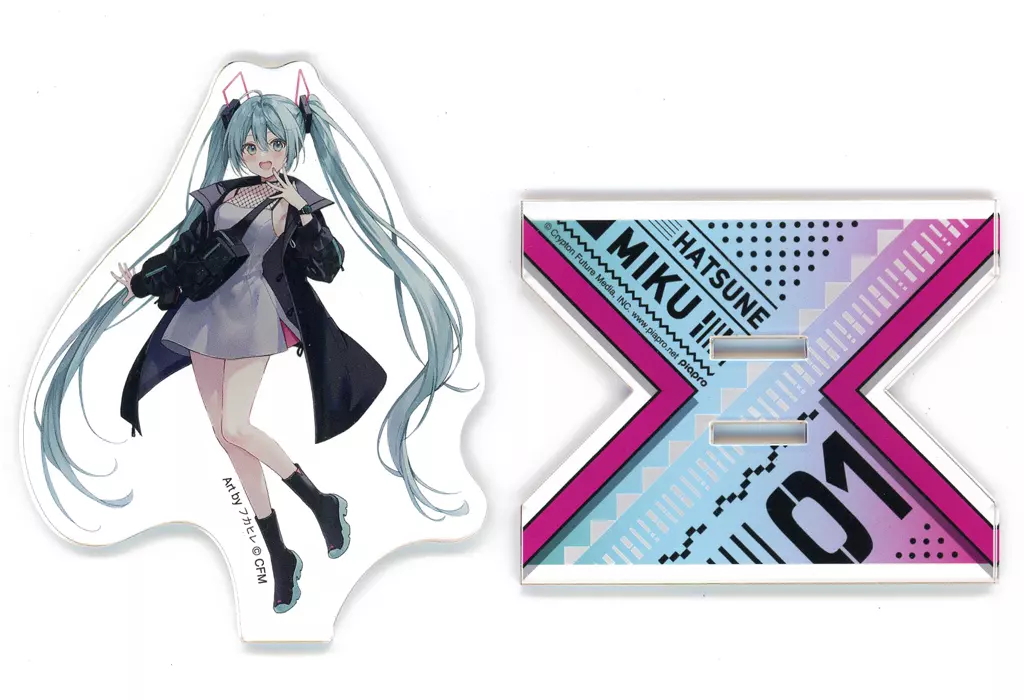 初音ミク Art by フカヒレ モデル 描き下ろし アクリルスタンド 「初音ミク× SuperGroupies」_image