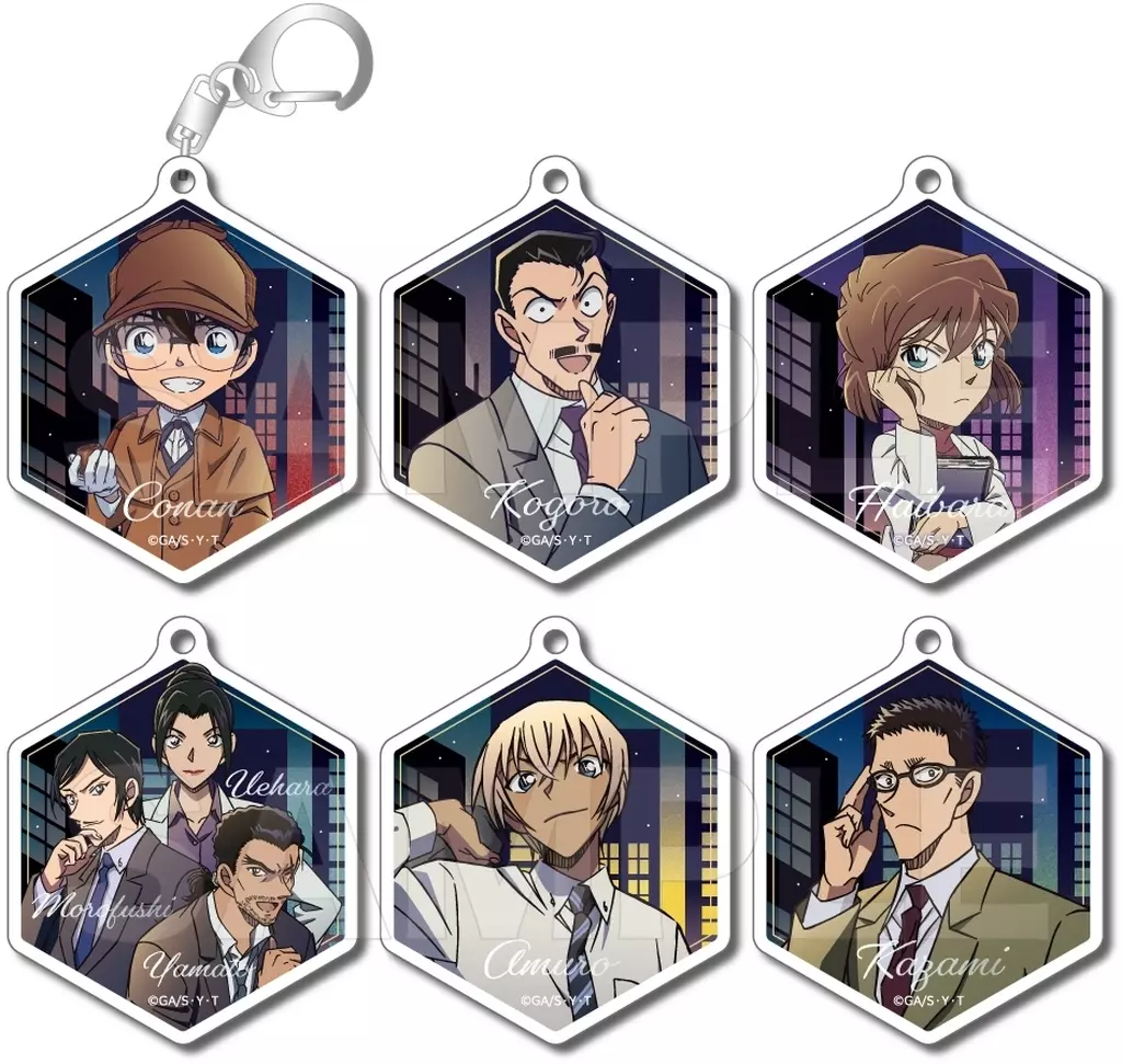全6種セット 「名探偵コナン アクリルコレクション(ミッドナイトサーチ)」
