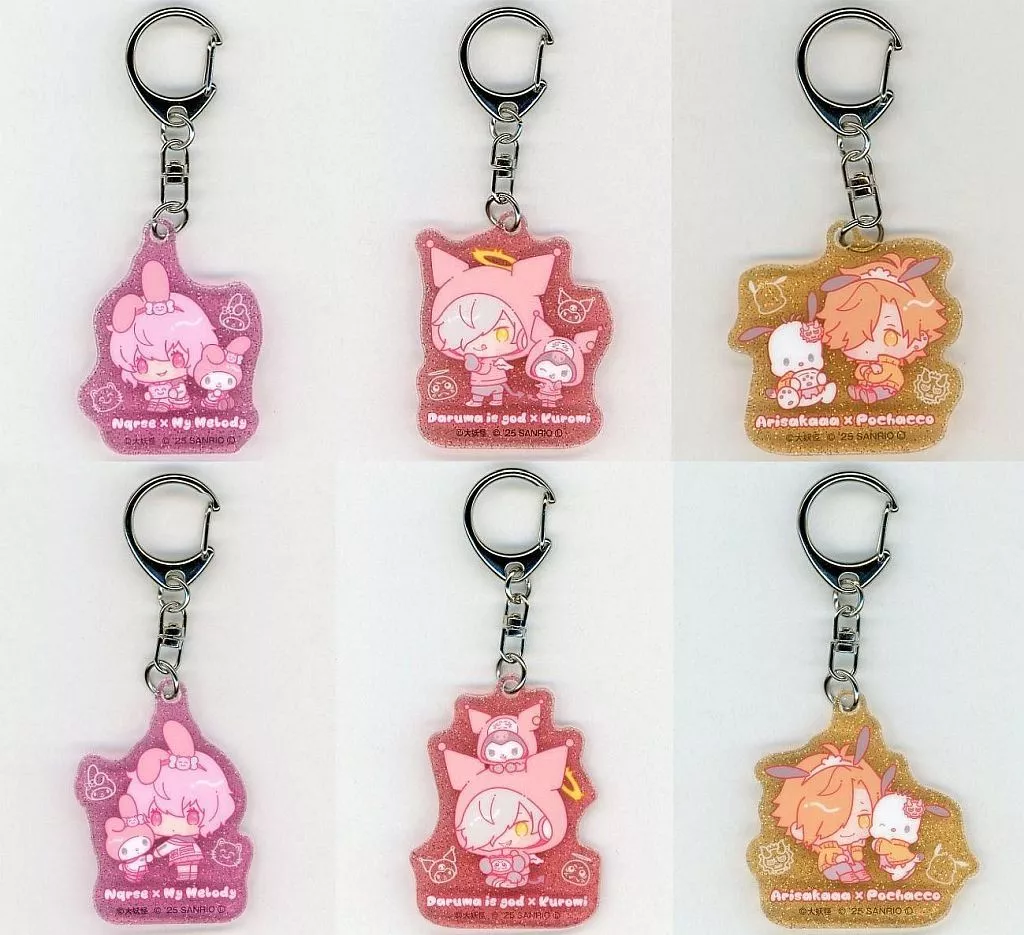 全6種セット アクリル 「エニマイくじ 大妖怪×サンリオキャラクターズ」 F賞