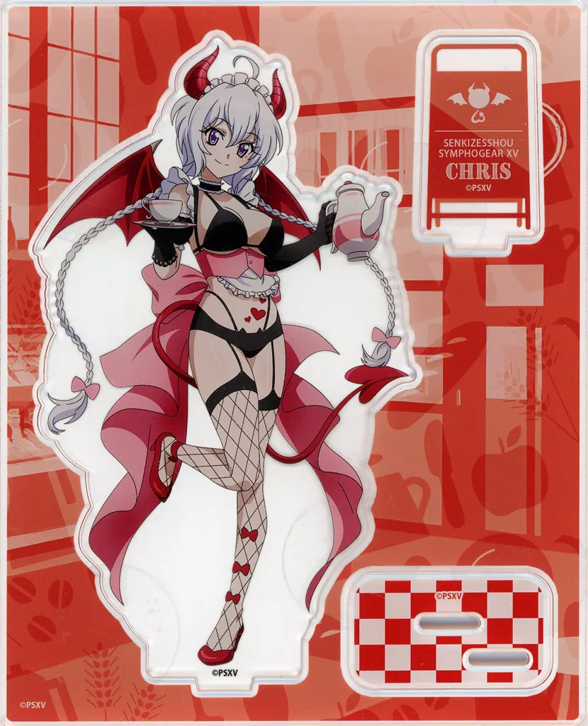 雪音クリス 小悪魔ウェイトレス 描き下ろし アクリルスタンド 「戦姫絶唱シンフォギアXV」