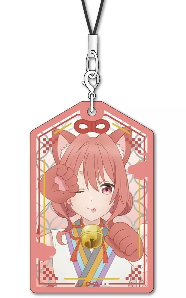 B：甘神夕奈 メタルチャーム 百鬼 Ver. 「甘神さんちの縁結び」