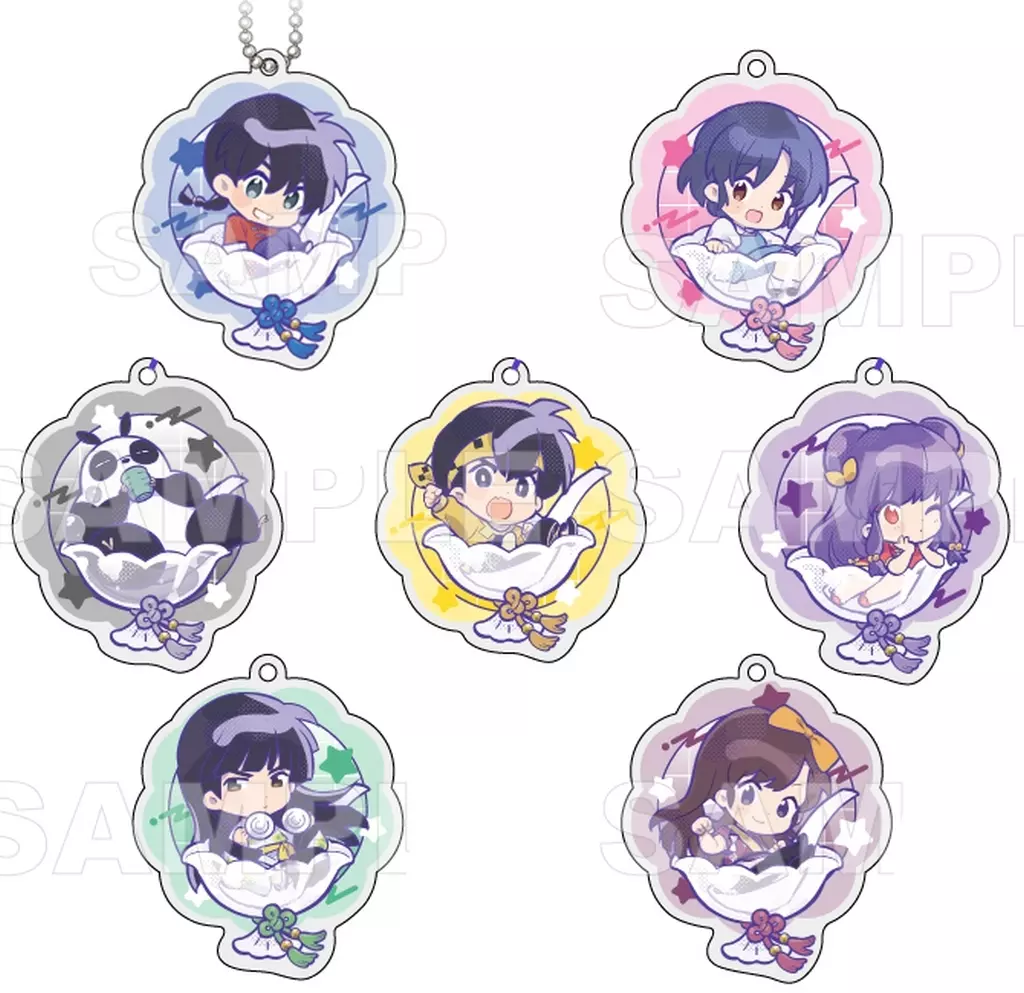 全7種セット 「らんま1/2 ちゃぽんっ! トレーディングちびキャラアクリル」