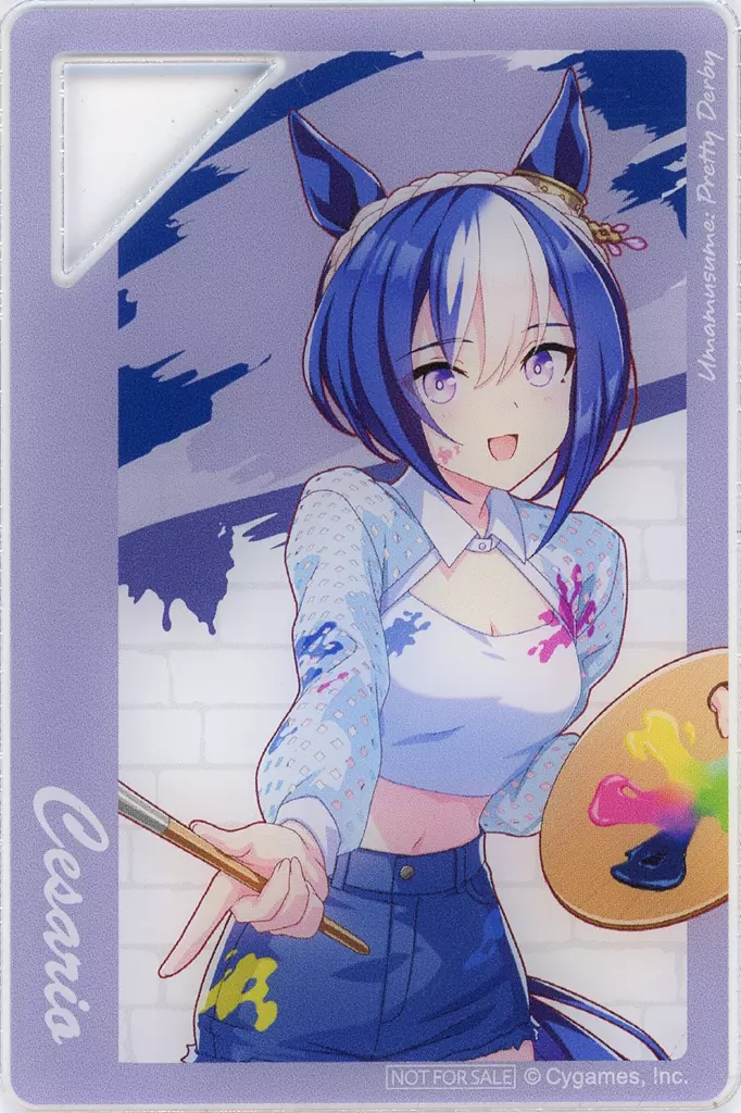 シーザリオ ミニアクリルプレート～ペインタースタイル～ 「ウマ娘 プリティーダービー NAMCO Promotion third」 ナムコ限定対象クレーンゲームプレイ特典_image