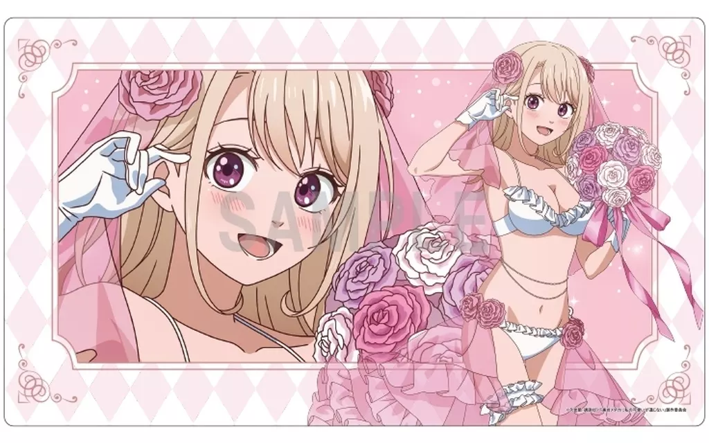 川井モナ(水着ウエディングver) ラバーマット 「黒岩メダカに私の可愛いが通じない」