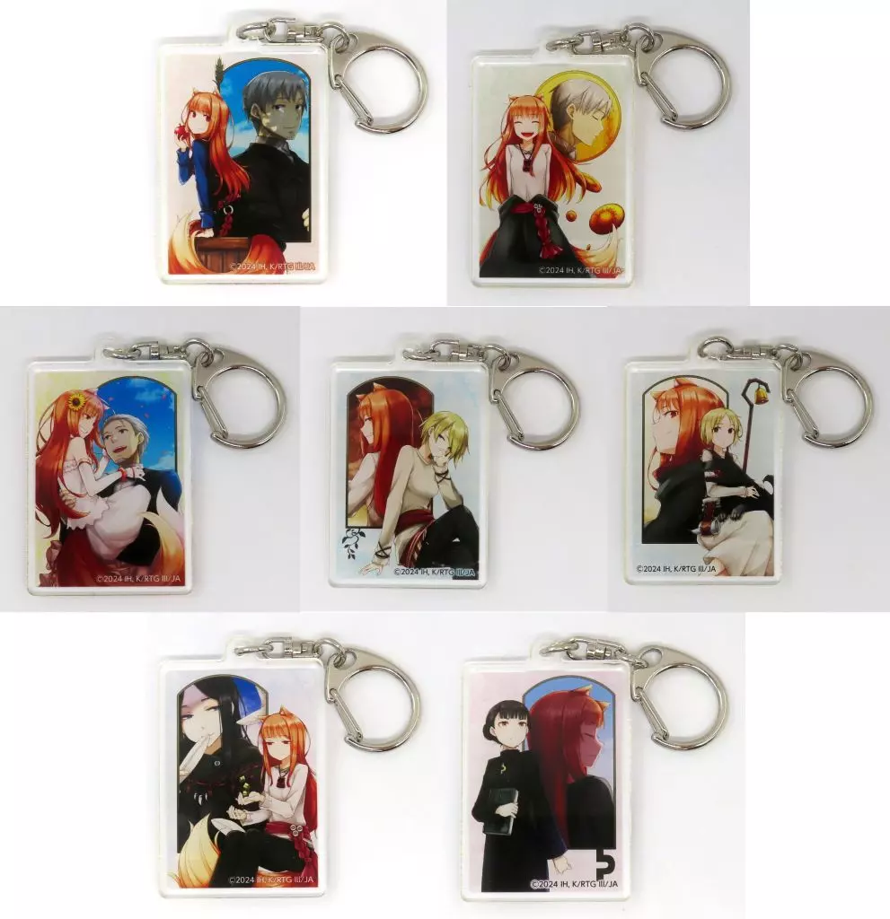 全7種セット 「狼と香辛料 トレーディングアクリル Ver.電撃文庫リニューアルカバー」