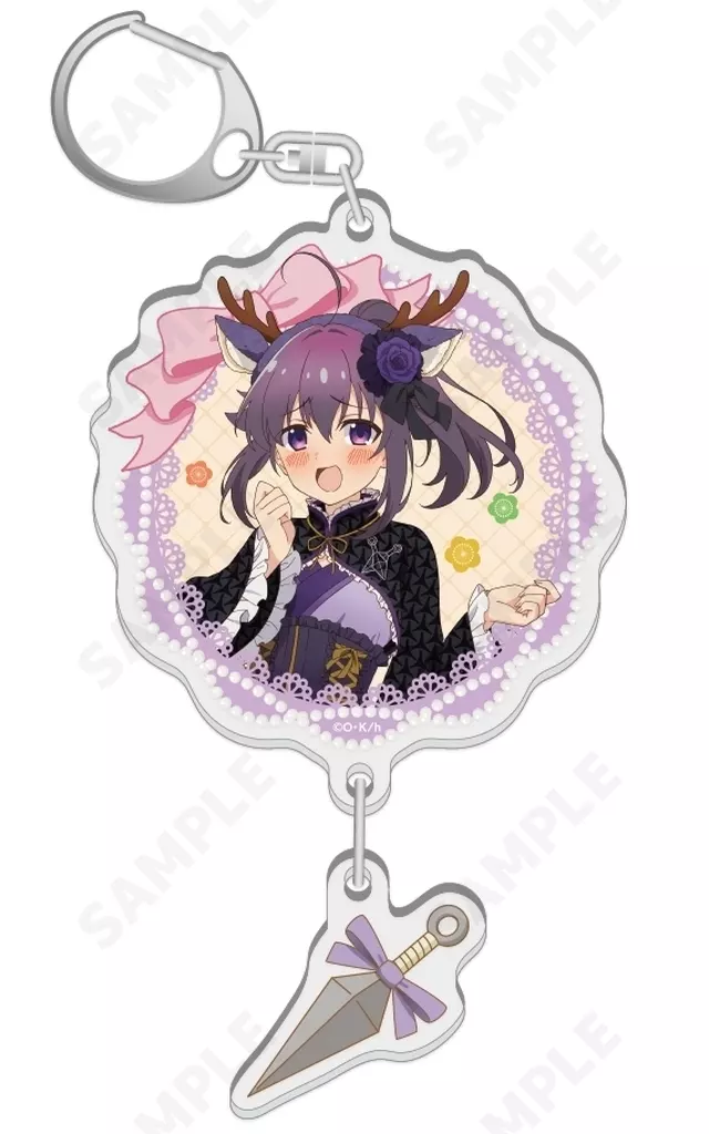 3.虎視餡子 2連アクリル 「しかのこのこのここしたんたん」