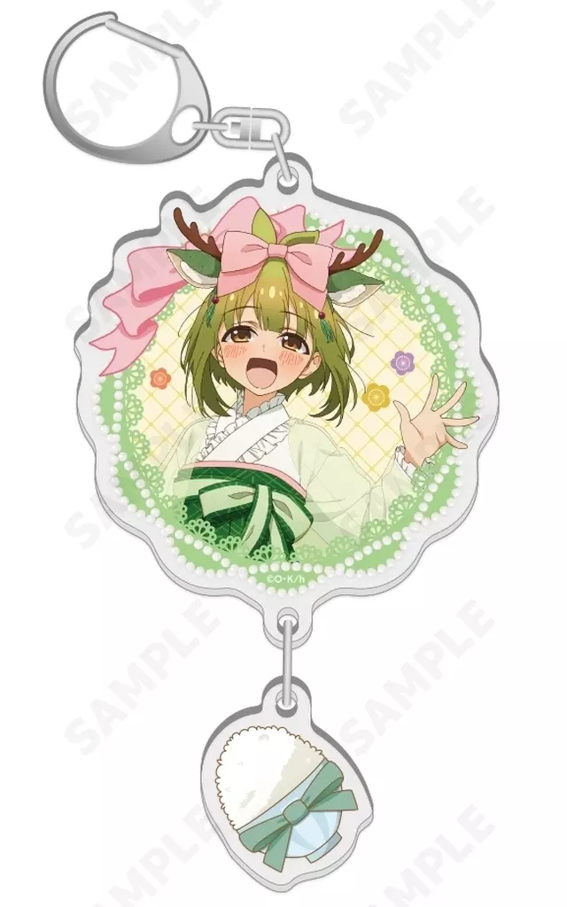 4.馬車芽めめ 2連アクリル 「しかのこのこのここしたんたん」